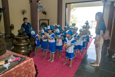 Một số hình ảnh Trẻ 5 tuổi tham quan khu di tích SƠn Mỹ, đền thờ Trương Định